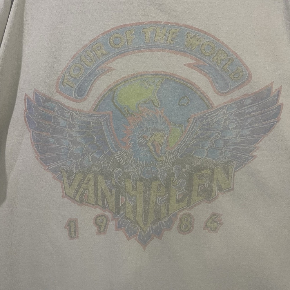 VTG VAN HALEN 1984 "TOUR OF THE WORLD" CONCERT TEE Size L/XL